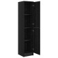 vidaXL Highboard Μαύρη Οξυά 35 x 39 x 168 εκ.
