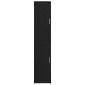 vidaXL Highboard Μαύρη Οξυά 35 x 39 x 168 εκ.