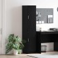 vidaXL Highboard Μαύρη Οξυά 35 x 39 x 168 εκ.