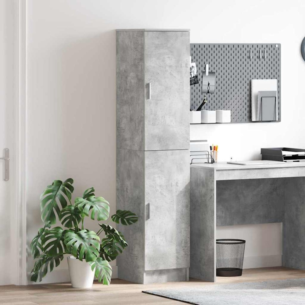 vidaXL Highboard Σκυρόδεμα Γκρι 35 x 39 x 168 εκ.