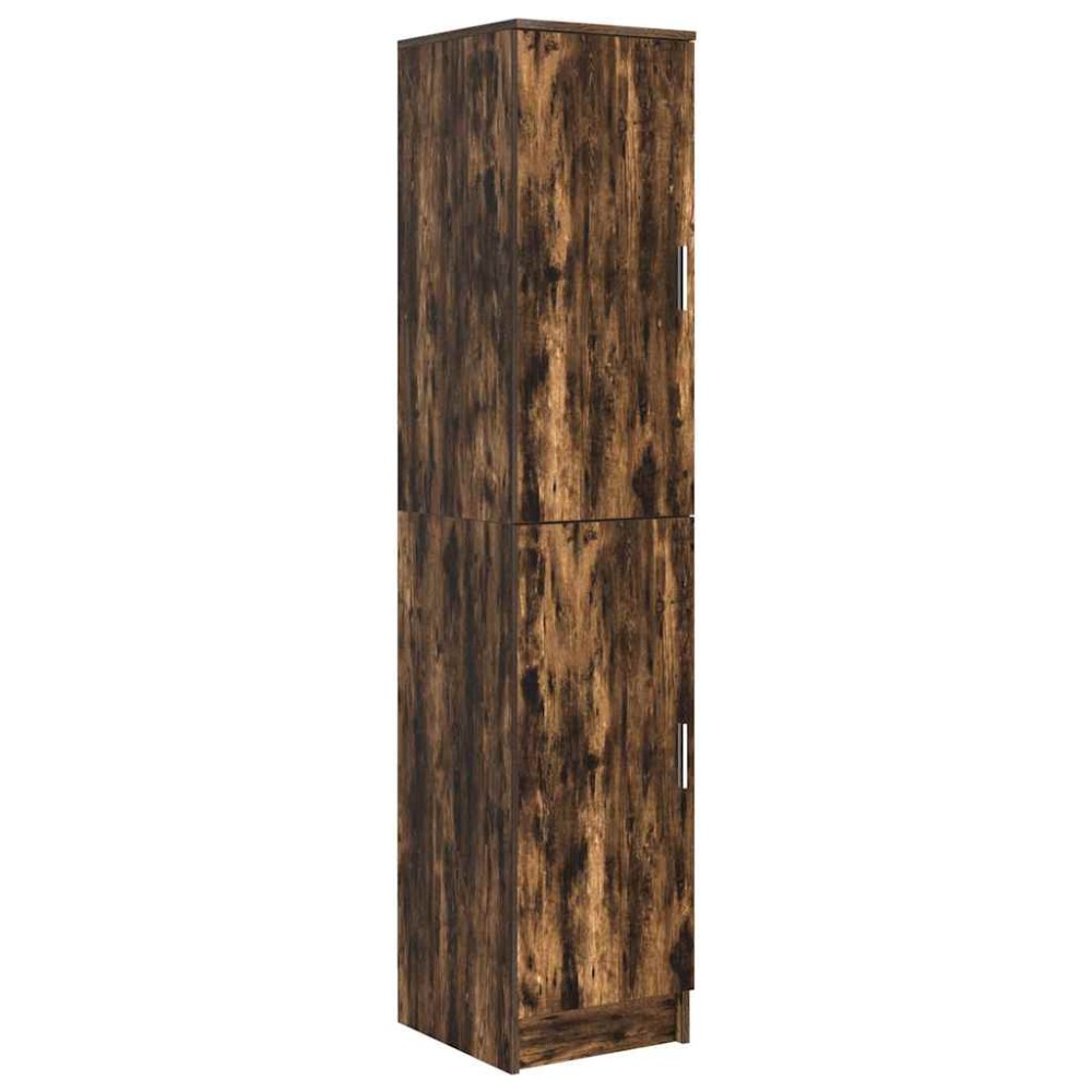 vidaXL Highboard Καπνιστό Δρύς 35 x 39 x 168 εκ.