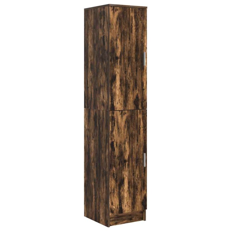 vidaXL Highboard Καπνιστό Δρύς 35 x 39 x 168 εκ.