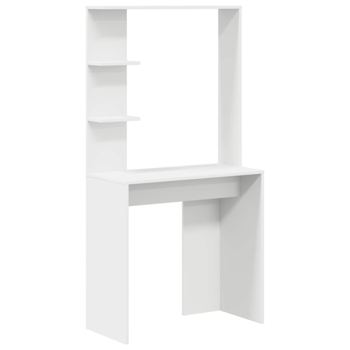 vidaXL Γραφείο Λευκό Επεξεργασμένο Ξύλο 78,5 x 37 x 154,5 εκ