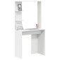 vidaXL Γραφείο Λευκό Επεξεργασμένο Ξύλο 78,5 x 37 x 154,5 εκ