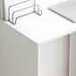 vidaXL Γραφείο Λευκό Επεξεργασμένο Ξύλο 78,5 x 37 x 154,5 εκ