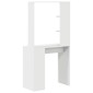 vidaXL Γραφείο Λευκό Επεξεργασμένο Ξύλο 78,5 x 37 x 154,5 εκ