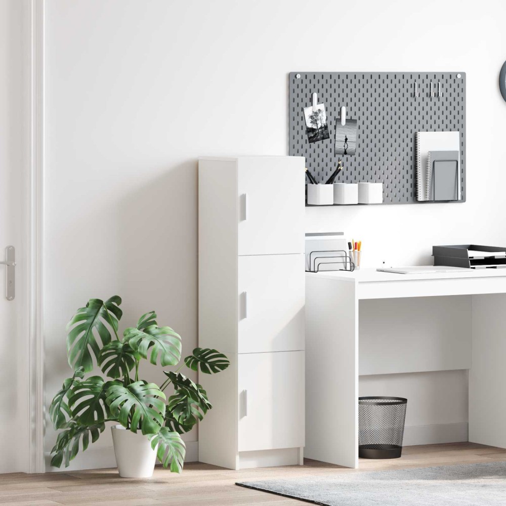 vidaXL Highboard Λευκό 31.5 x 32 x 122.5 εκ