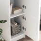 vidaXL Highboard Λευκό 31.5 x 32 x 122.5 εκ