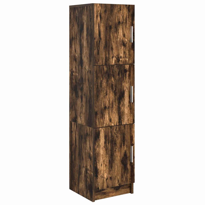 vidaXL Highboard Καπνιστό Δρύς 31.5 x 32 x 122.5 εκ