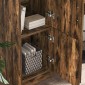 vidaXL Highboard Καπνιστό Δρύς 31.5 x 32 x 122.5 εκ