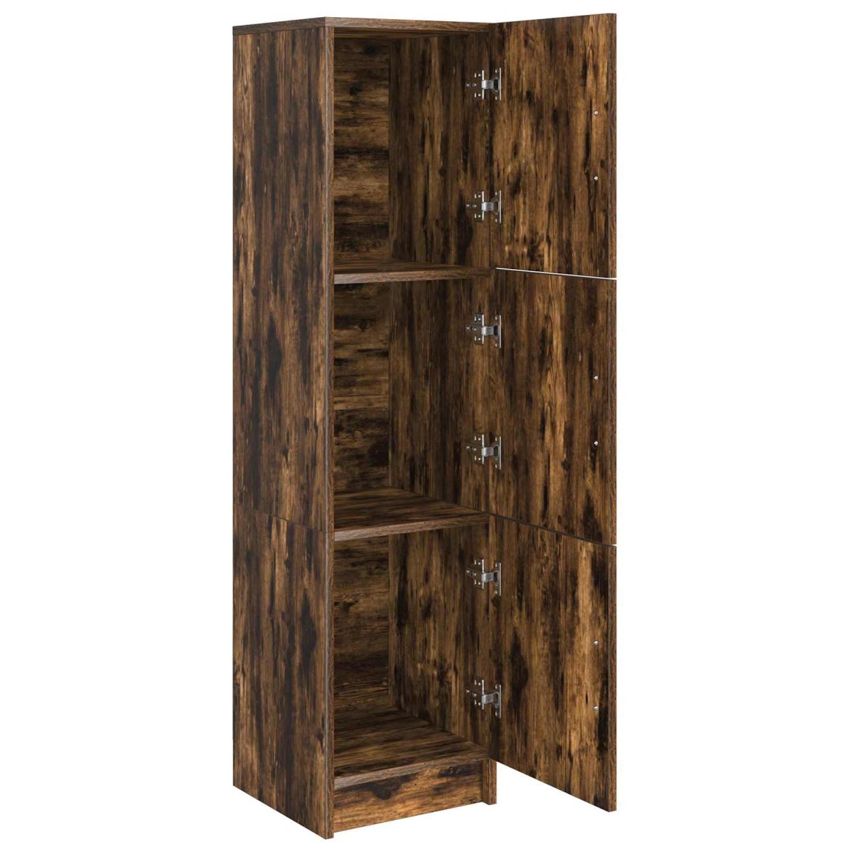 vidaXL Highboard Καπνιστό Δρύς 31.5 x 32 x 122.5 εκ