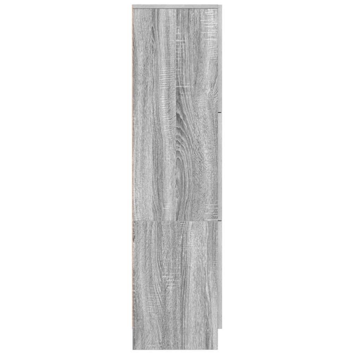 vidaXL Highboard Γκρίζο Σονομα 31.5 x 32 x 122.5 εκ