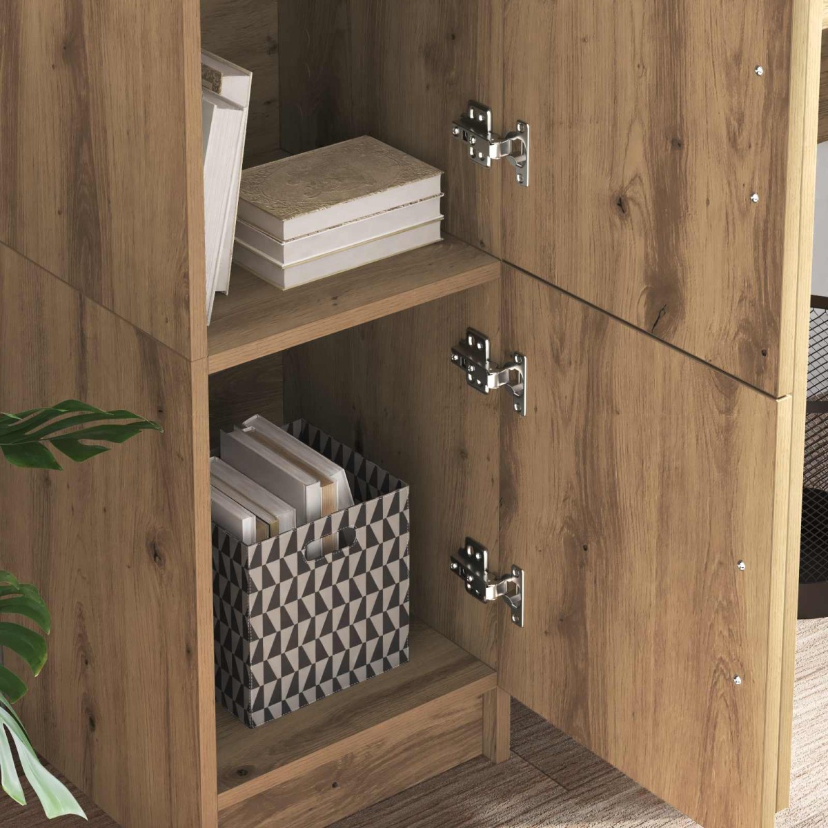vidaXL Highboard Artisan Oak 31.5 x 32 x 122.5 εκ