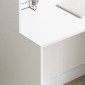 vidaXL Γραφείο Λευκό 102 x 50 x 124 εκ. Επεξεργασμένο Ξύλο