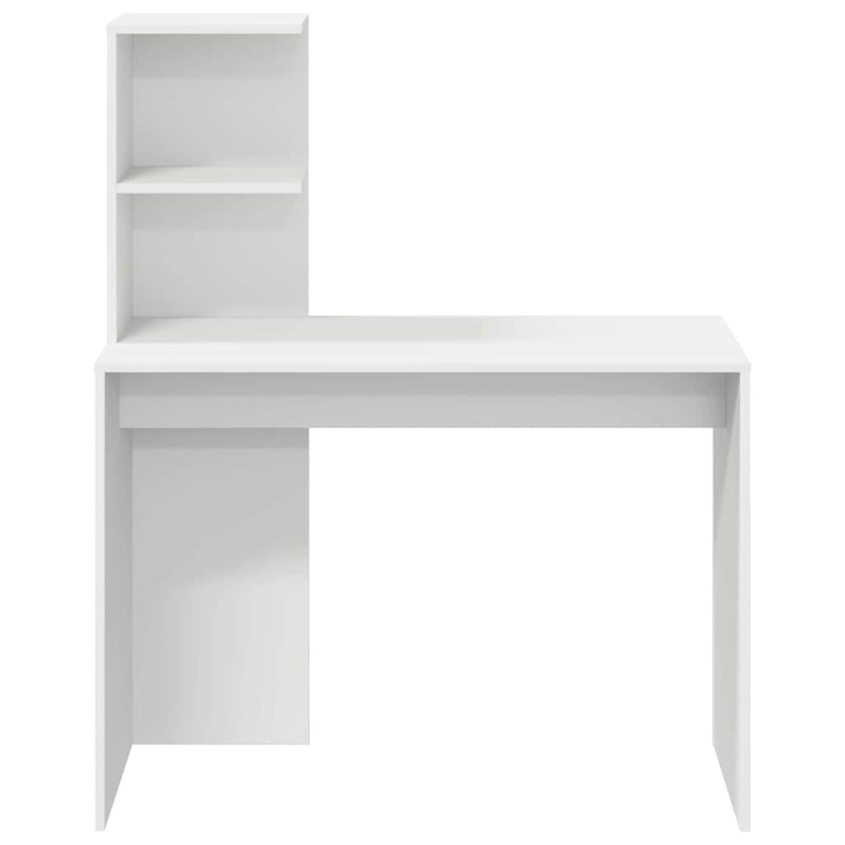 vidaXL Γραφείο Λευκό 102 x 50 x 124 εκ. Επεξεργασμένο Ξύλο