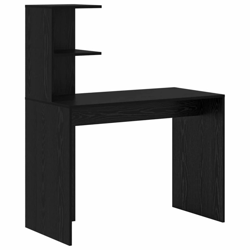 vidaXL Γραφείο Μαύρη Οξυά 102 x 50 x 124 εκ. Επεξεργασμένο Ξύλο