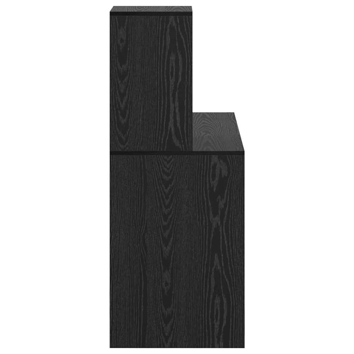 vidaXL Γραφείο Μαύρη Οξυά 102 x 50 x 124 εκ. Επεξεργασμένο Ξύλο
