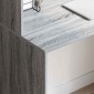 vidaXL Γραφείο Γκρίζο Σονομα 102 x 50 x 124 εκ. Επεξεργασμένο Ξύλο