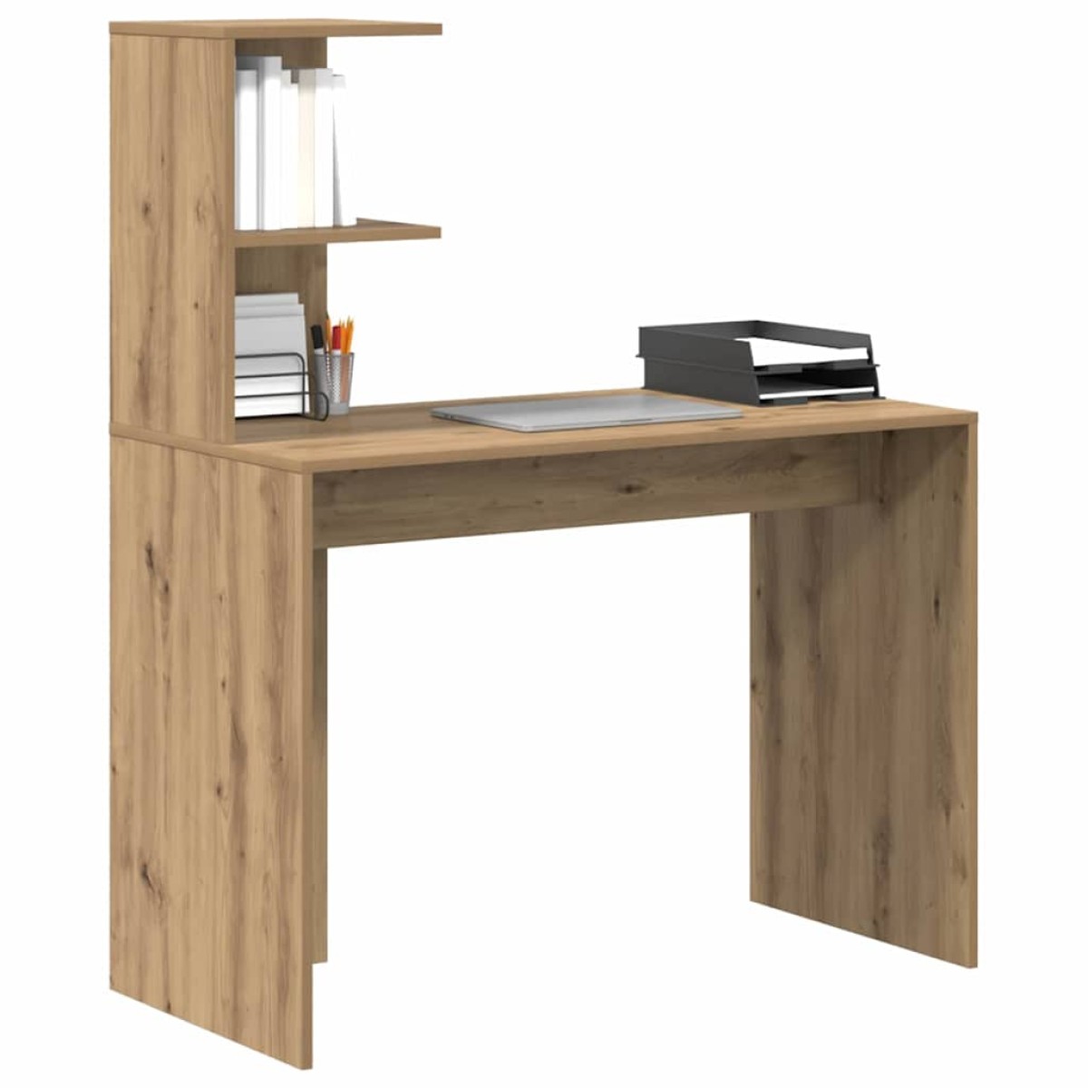 vidaXL Γραφείο Artisan Oak 102 x 50 x 124 εκ. Επεξεργασμένο Ξύλο