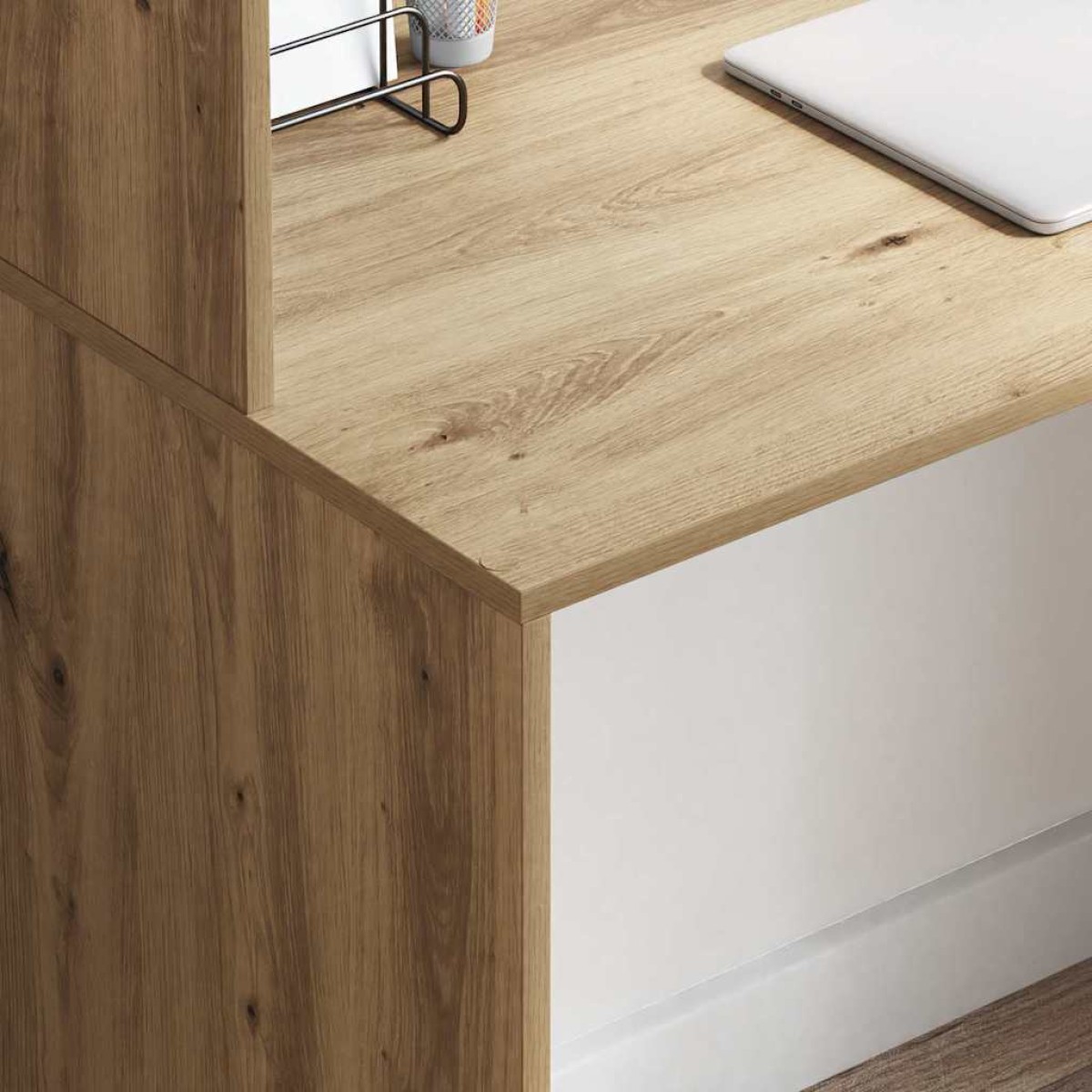 vidaXL Γραφείο Artisan Oak 102 x 50 x 124 εκ. Επεξεργασμένο Ξύλο