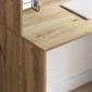 vidaXL Γραφείο Artisan Oak 102 x 50 x 124 εκ. Επεξεργασμένο Ξύλο