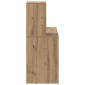 vidaXL Γραφείο Artisan Oak 102 x 50 x 124 εκ. Επεξεργασμένο Ξύλο