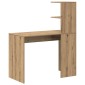 vidaXL Γραφείο Artisan Oak 102 x 50 x 124 εκ. Επεξεργασμένο Ξύλο