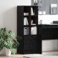 vidaXL Highboard με συρτάρι Μαύρη Οξυά 45,5 x 34 x 127 εκ