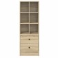 vidaXL Highboard με συρτάρι Δρύς Sonoma 45,5 x 34 x 127 εκ