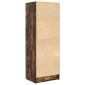 vidaXL Highboard με συρτάρι Καπνιστό Δρύς 45,5 x 34 x 127 εκ