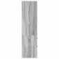 vidaXL Highboard με συρτάρι Γκρίζο Σονομα 45,5 x 34 x 127 εκ