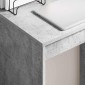 vidaXL Γραφείο Σκυρόδεμα Γκρι 60 x 40 x 76 εκ.