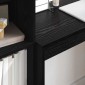 vidaXL Γραφείο Μαύρη Οξυά 80 x 40 x 76 εκ.