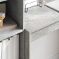 vidaXL Γραφείο Σκυρόδεμα Γκρι 90 x 40 x 76 εκ.