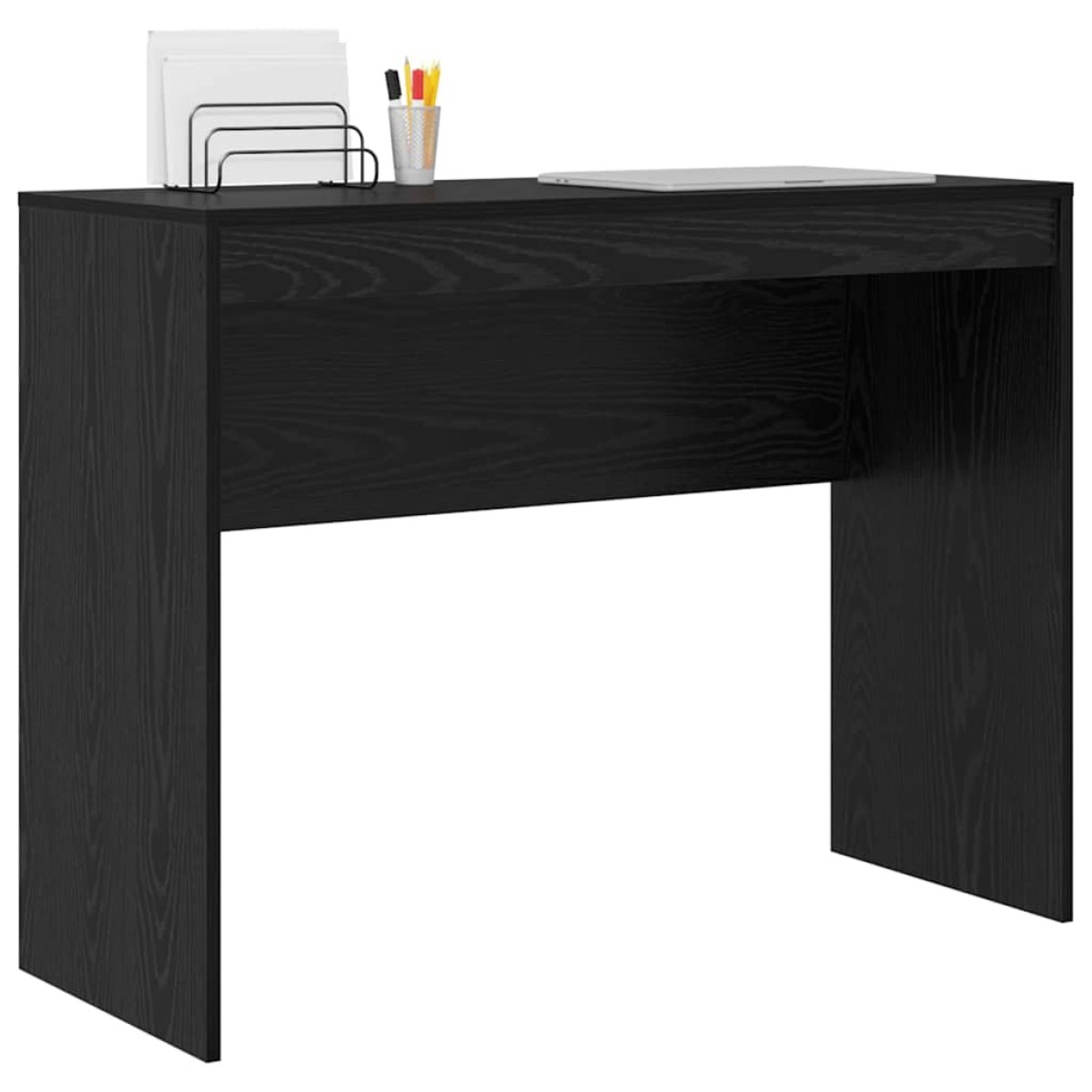vidaXL Γραφείο Μαύρη Οξυά 100 x 40 x 76 εκ.