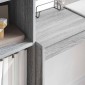 vidaXL Γραφείο Γκρίζο Σονομα 100 x 40 x 76 εκ.