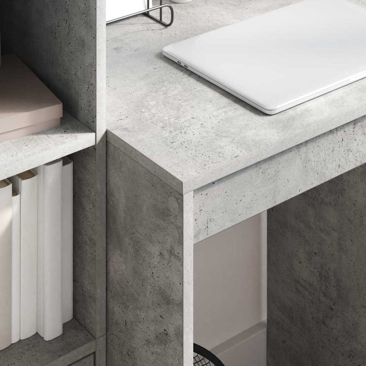 vidaXL Γραφείο Σκυρόδεμα Γκρι 60 x 50 x 76 εκ.