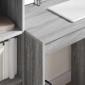 vidaXL Γραφείο Γκρίζο Σονομα 70 x 50 x 76 εκ.