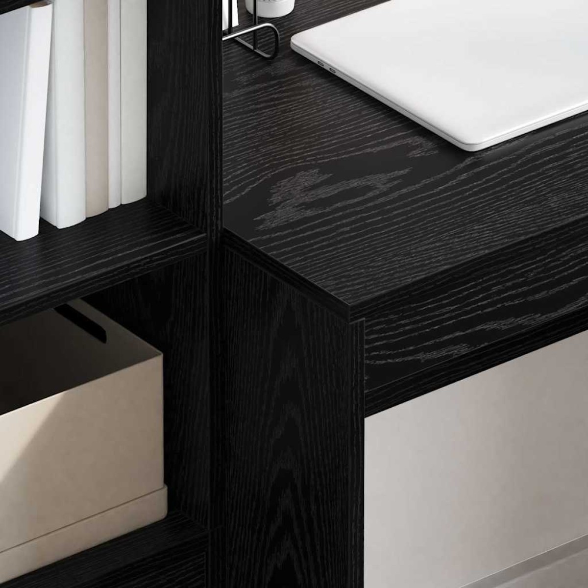 vidaXL Γραφείο Μαύρη Οξυά 90 x 50 x 76 εκ.