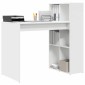 vidaXL Γραφείο Λευκό Επεξεργασμένο Ξύλο 108 x 55 x 103.5 εκ.