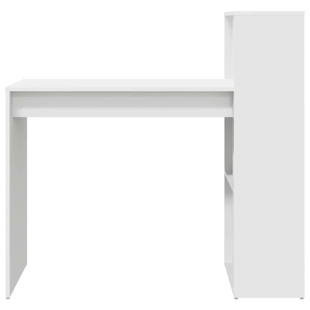 vidaXL Γραφείο Λευκό Επεξεργασμένο Ξύλο 108 x 55 x 103.5 εκ.