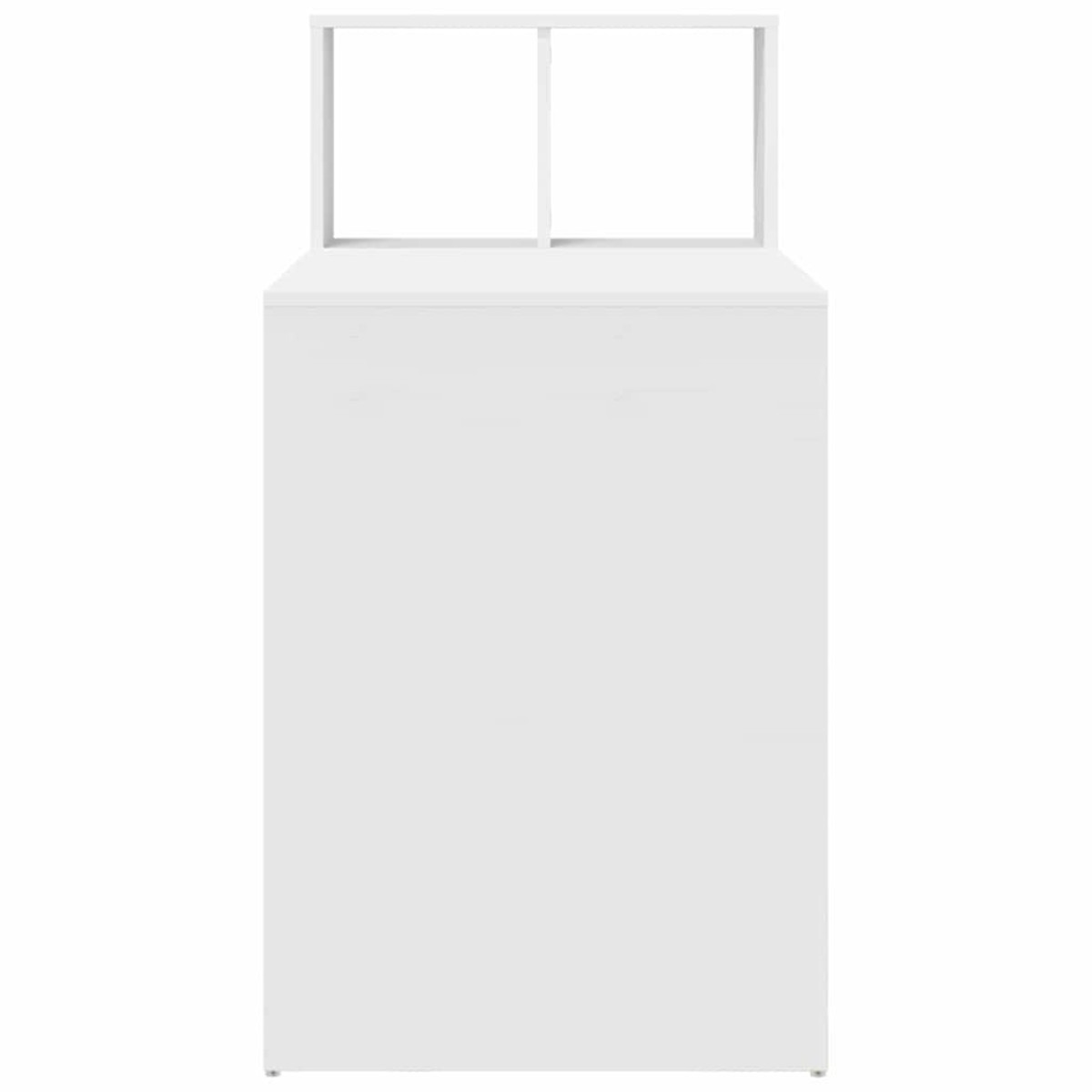 vidaXL Γραφείο Λευκό Επεξεργασμένο Ξύλο 108 x 55 x 103.5 εκ.
