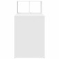 vidaXL Γραφείο Λευκό Επεξεργασμένο Ξύλο 108 x 55 x 103.5 εκ.