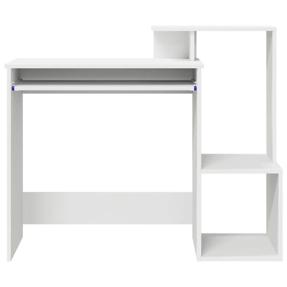 vidaXL Γραφείο Λευκό 106 x 41 x 88.5 εκ. Επεξεργασμένο Ξύλο
