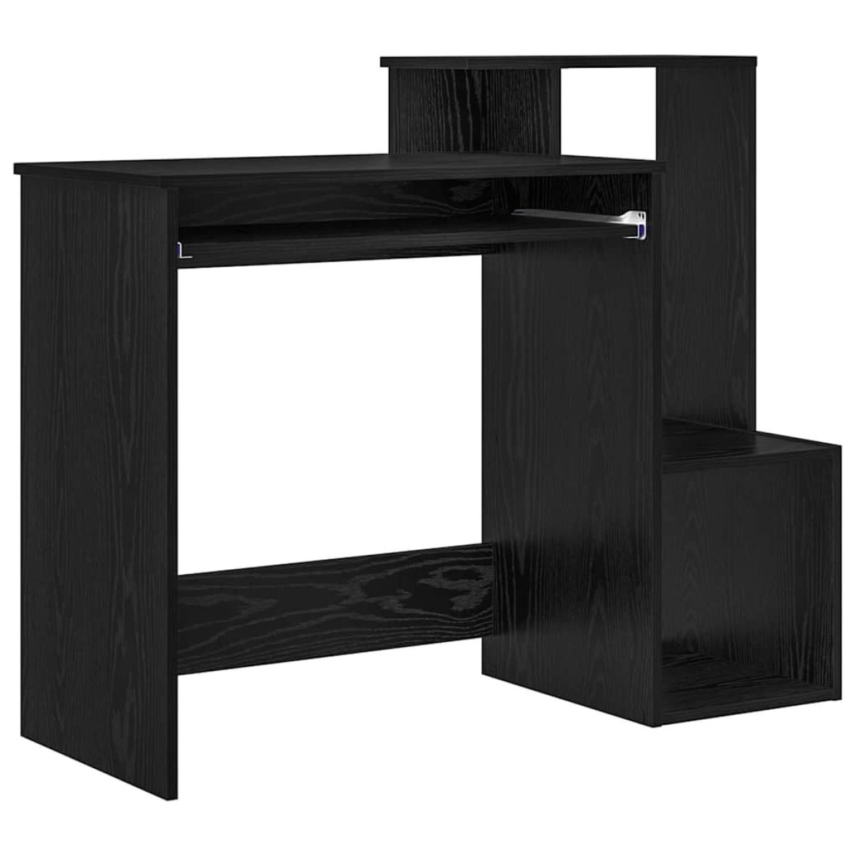 vidaXL Γραφείο Μαύρη Οξυά 106 x 41 x 88.5 εκ. Επεξεργασμένο Ξύλο
