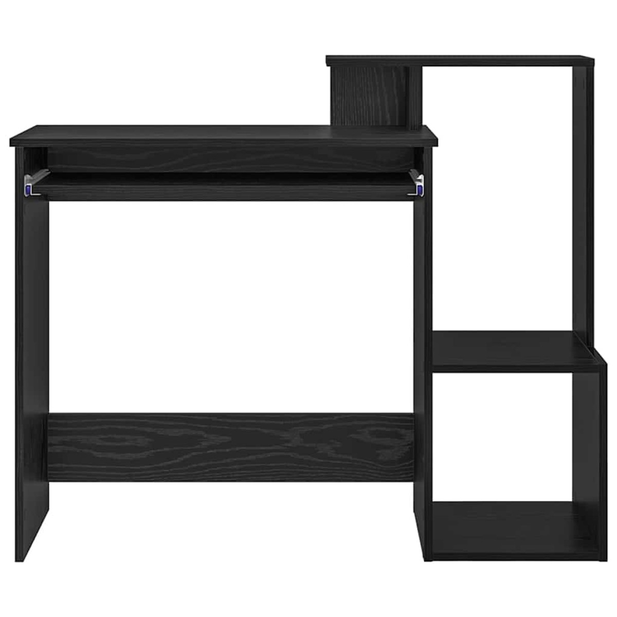 vidaXL Γραφείο Μαύρη Οξυά 106 x 41 x 88.5 εκ. Επεξεργασμένο Ξύλο