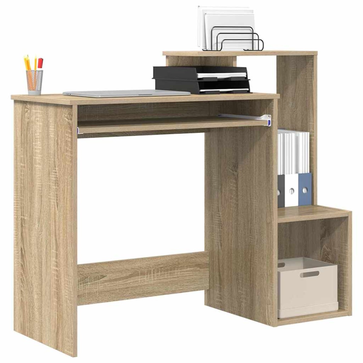 vidaXL Γραφείο Δρύς Sonoma 106 x 41 x 88.5 εκ. Επεξεργασμένο Ξύλο