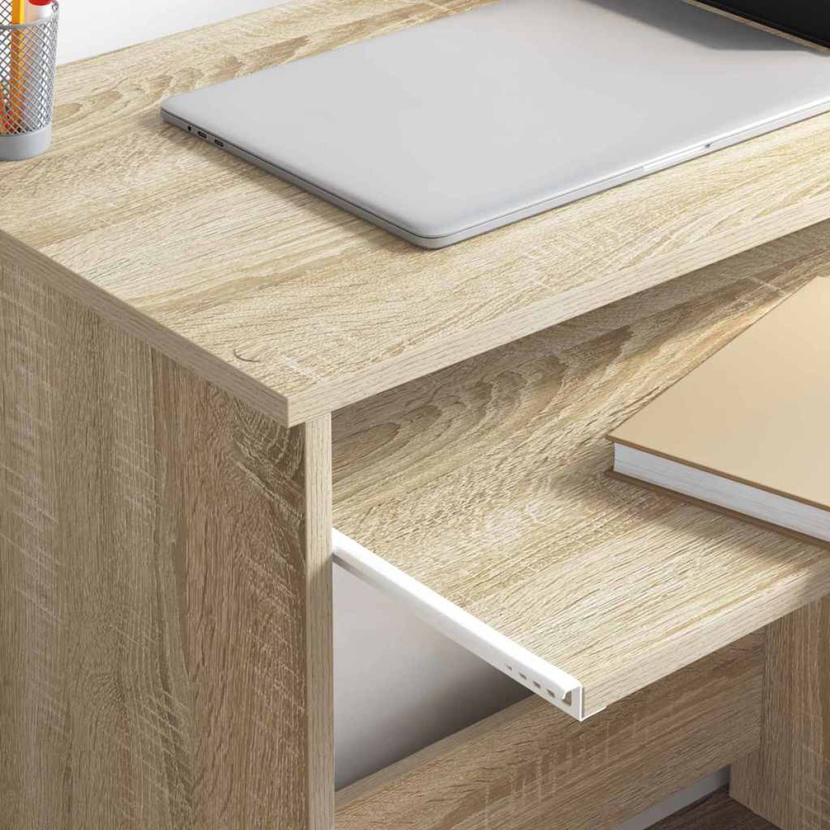 vidaXL Γραφείο Δρύς Sonoma 106 x 41 x 88.5 εκ. Επεξεργασμένο Ξύλο