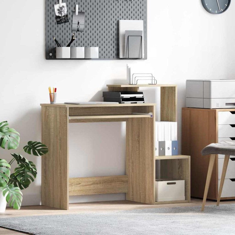 vidaXL Γραφείο Δρύς Sonoma 106 x 41 x 88.5 εκ. Επεξεργασμένο Ξύλο