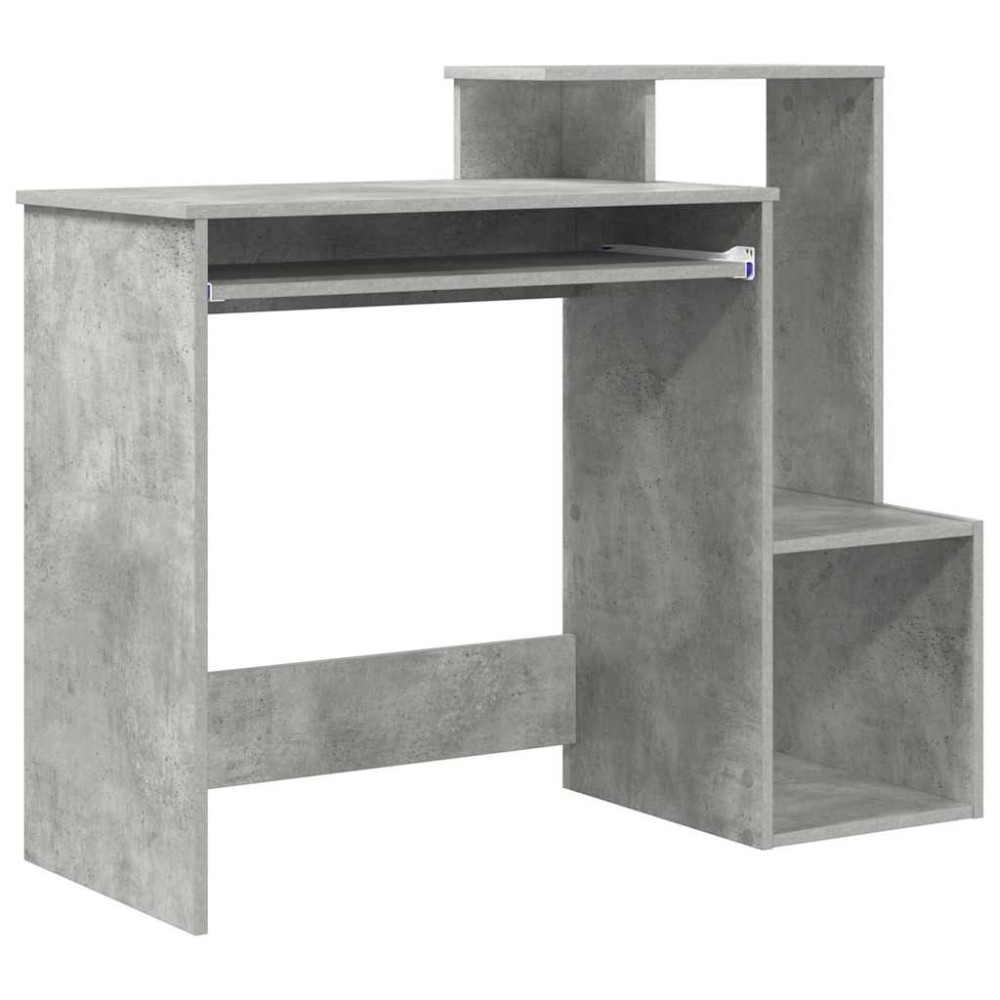 vidaXL Γραφείο Σκυρόδεμα Γκρι 106 x 41 x 88.5 εκ. Επεξεργασμένο Ξύλο